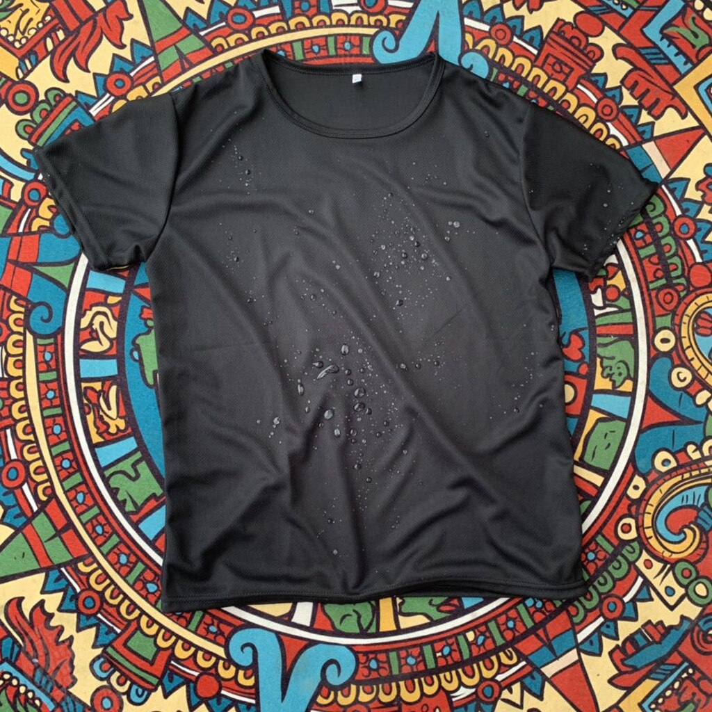 Men Waterproof Breathable Anti-Fouling T-Shirt Plus Size Short Sleeve Cycling Hydrophobic Novelty Oversized Loose Tops #M