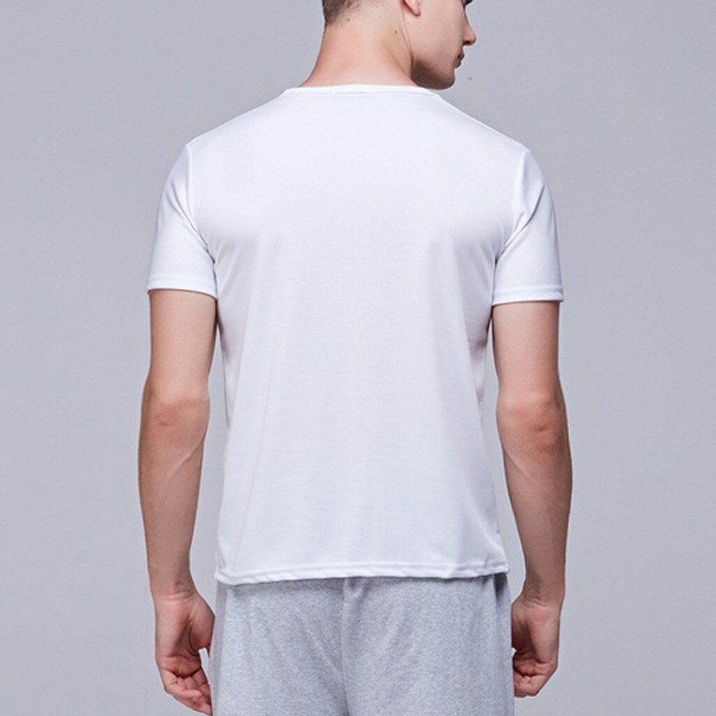 Men Waterproof Breathable Anti-Fouling T-Shirt Plus Size Short Sleeve Cycling Hydrophobic Novelty Oversized Loose Tops #M