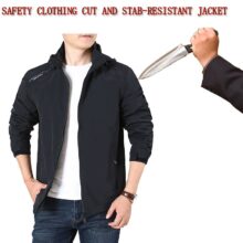 Hooded Tactical Anti-Cut Stab-Resistant Men Plus Size Jacket Self-Defense Police Flexible Invisible Safety Protective Clothing Hooded Tactical Anti-Cut Stab-Resistant Men Plus Size Jacket Self-Defense Police Flexible Invisible Safety Protective Clothing