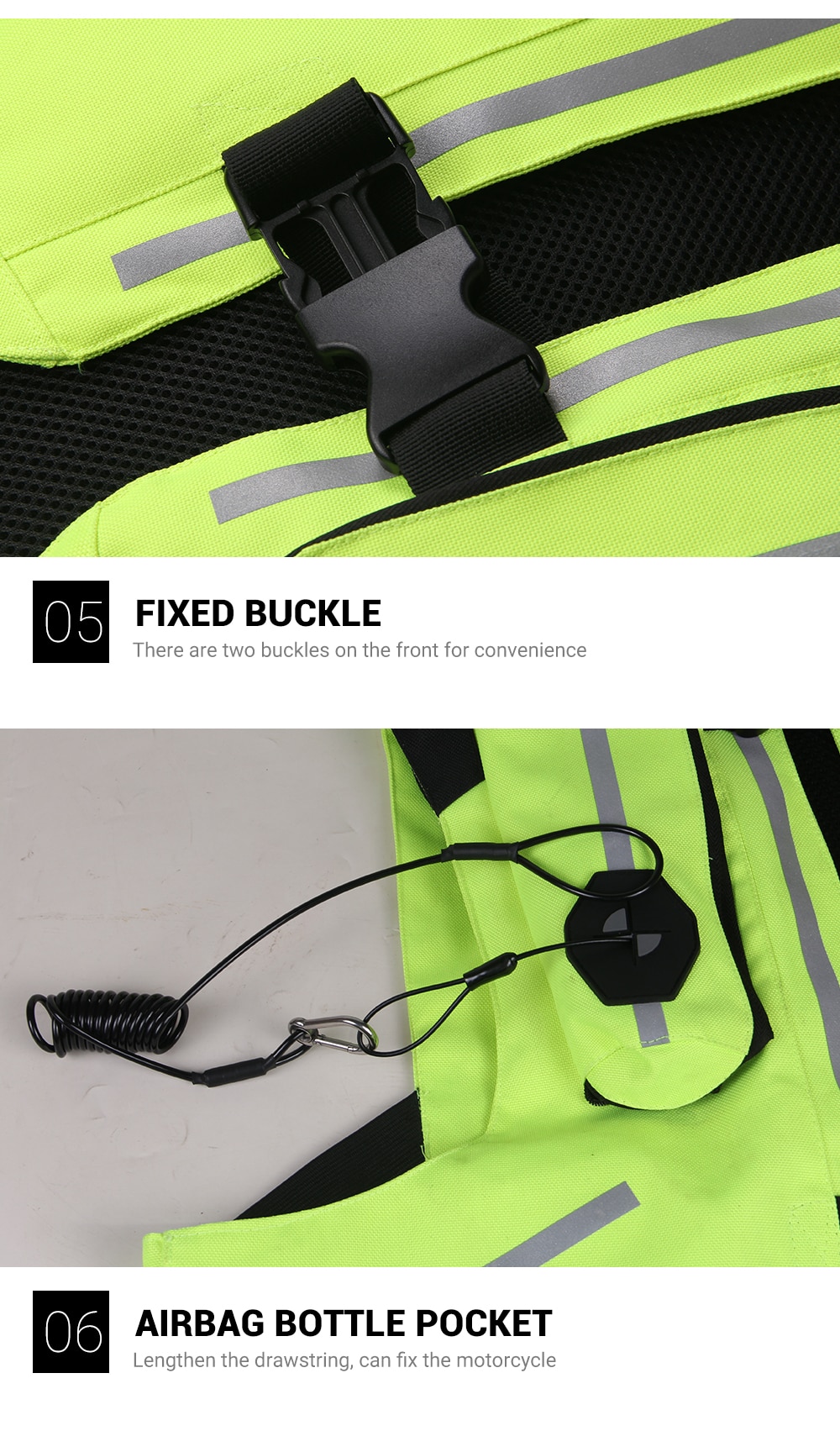 New Motorcycle Jacket Motorcycle Air Bag Vest Moto Air-bag Vest Motocross Racing Riding Airbag System Airbag CE Protector