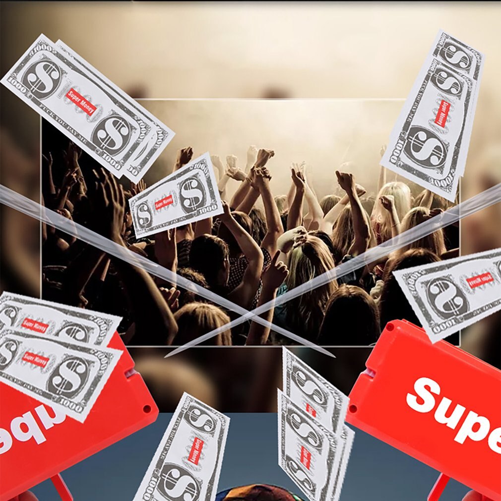 Make It Rain Money Gun Game Spit Banknotes Cash Cannon Money Gun Toy Pistol Toy Red Fashion Toy Christmas Gift Party Toys Make It Rain Money Gun Game Spit Banknotes Cash Cannon Money Gun Toy Pistol Toy Red Fashion Toy Christmas Gift Party Toys