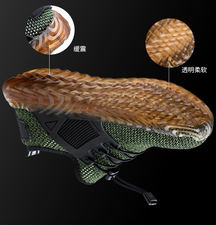 Dropshipping Indestructible Men Safety Shoes Steel Toe Casual Shoes Puncture-Proof Light Weight Work Safety Sneakers For Men