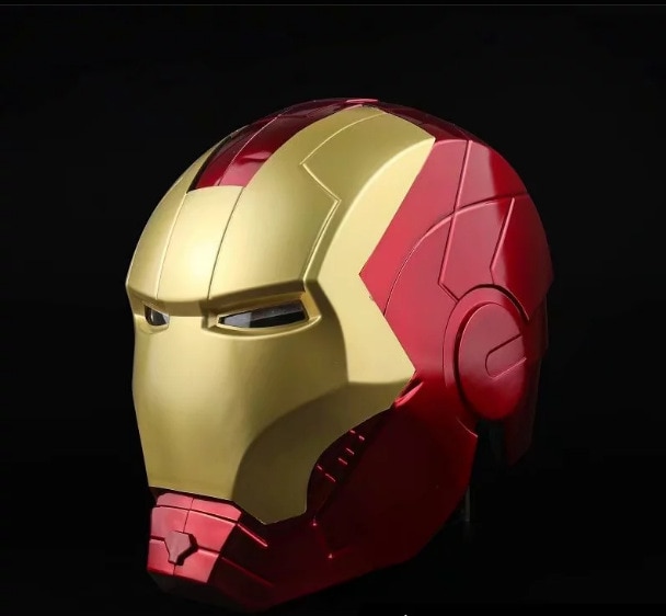 Marvel Avengers Iron Man Helmet Cosplay 1:1 Light Led Ironman Mask PVC Action Figure Toys