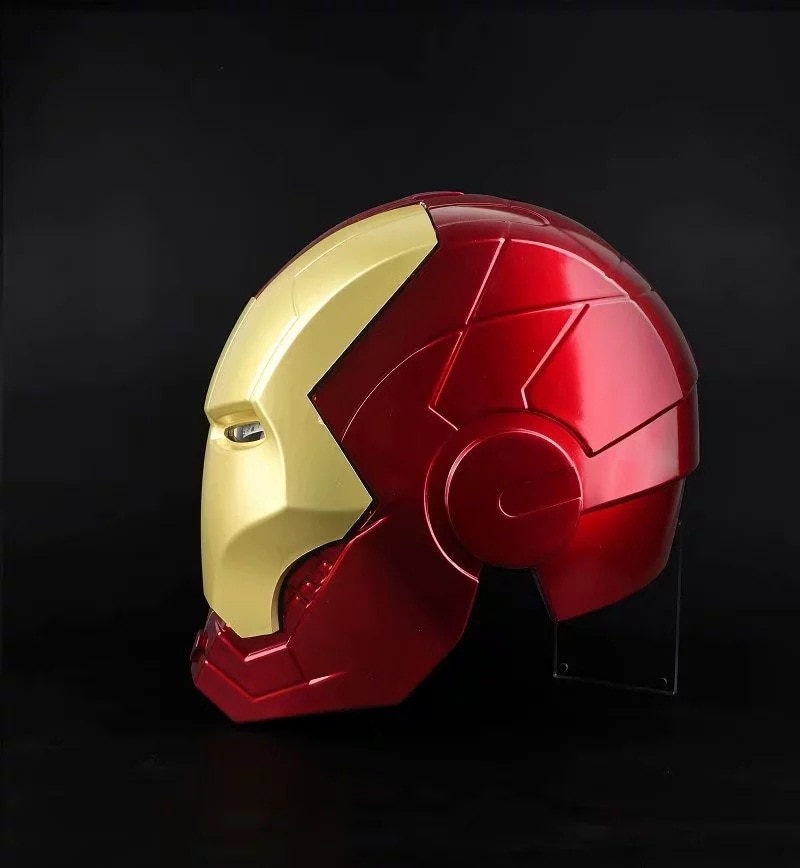 Marvel Avengers Iron Man Helmet Cosplay 1:1 Light Led Ironman Mask PVC Action Figure Toys
