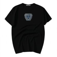 Iron Man LED Electro Sound Activated Music T-Shirt Luminescent EL Light Up Acoustic Control for Party Concert Cosplay Show Iron Man LED Electro Sound Activated Music T-Shirt Luminescent EL Light Up Acoustic Control for Party Concert Cosplay Show