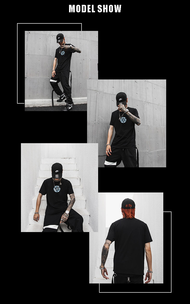 Iron Man LED Electro Sound Activated Music T-Shirt Luminescent EL Light Up Acoustic Control for Party Concert Cosplay Show Iron Man LED Electro Sound Activated Music T-Shirt Luminescent EL Light Up Acoustic Control for Party Concert Cosplay Show