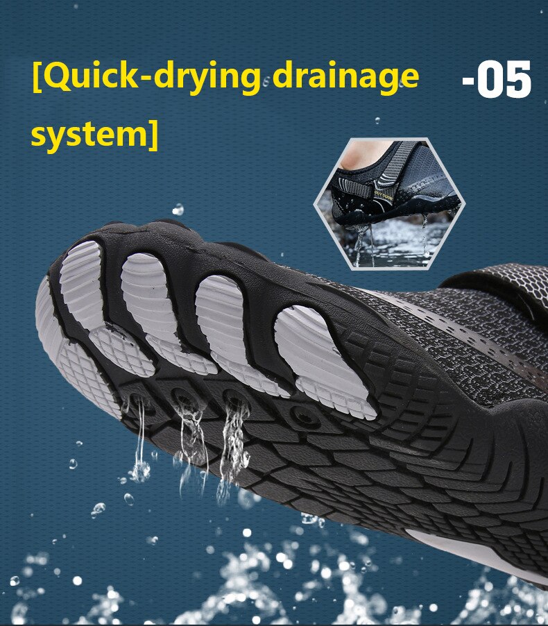 Outdoor Hiking Shoes Hiking Shoes For Men And Women Five-finger Swimming Beach Shoe Non-slip Wading Shoe Quick Dry River Slipper