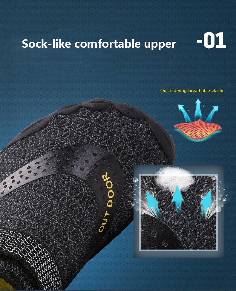 Outdoor Hiking Shoes Hiking Shoes For Men And Women Five-finger Swimming Beach Shoe Non-slip Wading Shoe Quick Dry River Slipper