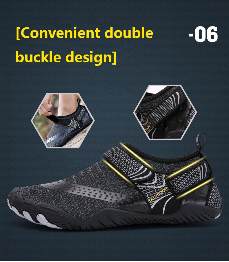 Outdoor Hiking Shoes Hiking Shoes For Men And Women Five-finger Swimming Beach Shoe Non-slip Wading Shoe Quick Dry River Slipper