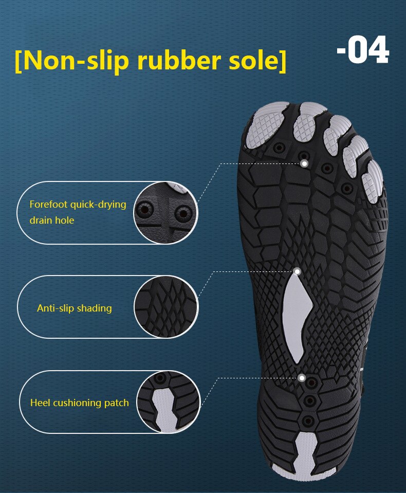 Outdoor Hiking Shoes Hiking Shoes For Men And Women Five-finger Swimming Beach Shoe Non-slip Wading Shoe Quick Dry River Slipper