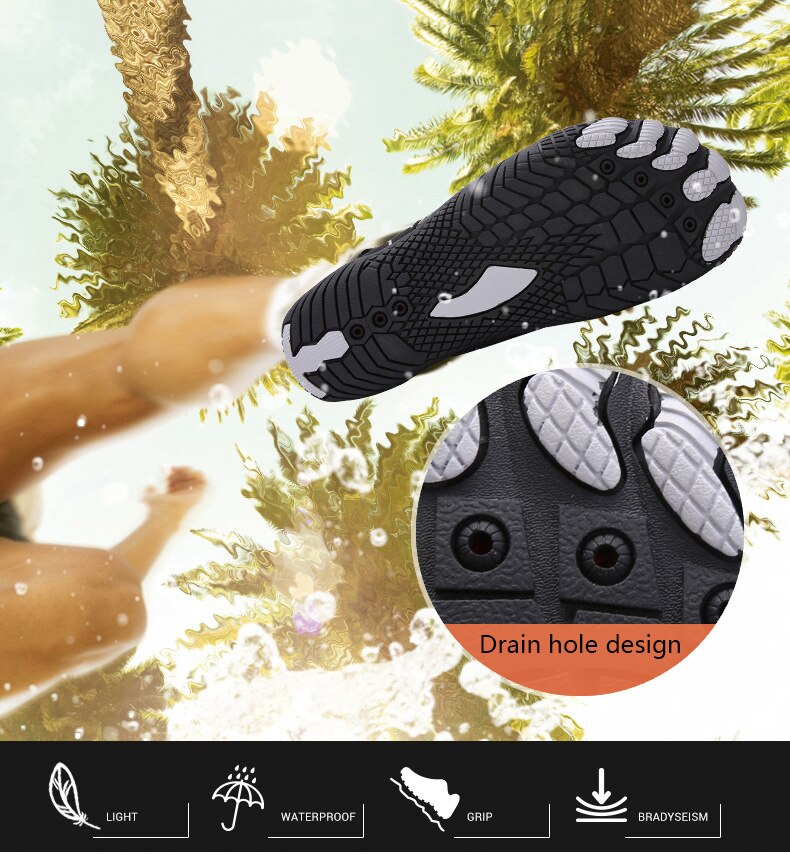 Outdoor Hiking Shoes Hiking Shoes For Men And Women Five-finger Swimming Beach Shoe Non-slip Wading Shoe Quick Dry River Slipper